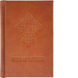 Carte de rugaciuni cu scris mare, legata in piele ecologica, diverse culori - Aprobarea Sfantului Sinod