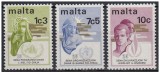 MALTA 1973 ANIVERSARI , SERIE COMPLETA NESTAMPILATA