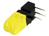 LED Galben 2 Diode 20mA 100&deg; 589nm