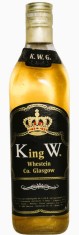 RARE whisky KING W G, IMP. LIMA, ITALY, cl 75 GR 39 ANII 60/80