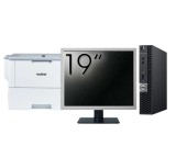 Pachet Calculator Second Hand DELL OptiPlex 7060 Mini PC, Intel Core i3-8100T 3.10GHz, 8GB DDR4, 256GB SSD + Monitor 19 Inch + Imprimanta Brother HL-L