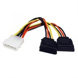 Cablu de alimentare Molex la 2 x SATA 12cm, Roline 11.03.1050