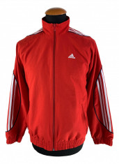 Bluza de trening Adidas marimea M barbati scunzi rosie sport casual A7 foto