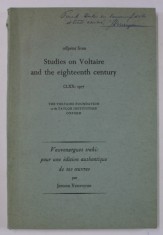 STUDIES ON VOLTAIRE AND THE EIGHTEENTH CENTURY - VAUVERNAGUES TRAHI : POUR UNE EDITION AUTHENTTIQUE DE SES OUVRES par JEROOM VERCRUYSSE , 1977 , DEDIC