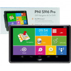 Sistem de navigatie GPS + DVR PNI S916 PRO ecran 7 inch cu Android 6.0, memorie 16 GB, 1GB DDR3 RAM