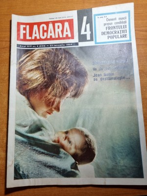 flacara 23 ianuarie 1965-art. arta fotografica in romania,jean gabin,targoviste foto