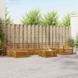 vidaXL Seturi de canapele 8 pcs natural Lemn Solid de Acacia 3373859