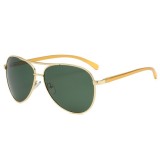 Ochelari de Soare, Barbati - Techsuit (2150) - Gold / Blackish Green