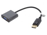 Convertor DisplayPort 0.15m Negru, Goobay