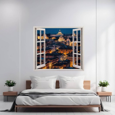 Folie imprimata color pentru decor perete locuinta, dimensiune 125 x 110cm, model: VIEW TO HAVEN 15 foto
