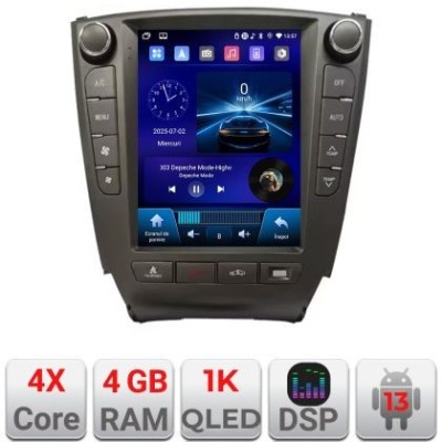 Navigatie Lexus IS 2005-2012 Edonav Tesla Qled 9.7&amp;quot;,Quad core,4Gb RAM,64Gb Hdd,DSP,Carplay,Android Auto,Bluetooth Incell Display 1K CarStore Technolog foto