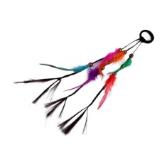 Elastic par cu suvite impletite saten-multicolor Indian