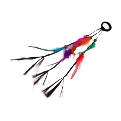 Elastic par cu suvite impletite saten-multicolor Indian foto