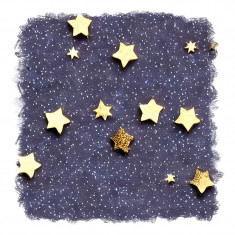 Sticker decorativ Stele, Auriu, 55 cm, 11646ST