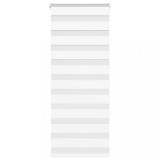 vidaXL Jaluzea tip zebra alb lățime țesătură 50,9 cm poliester