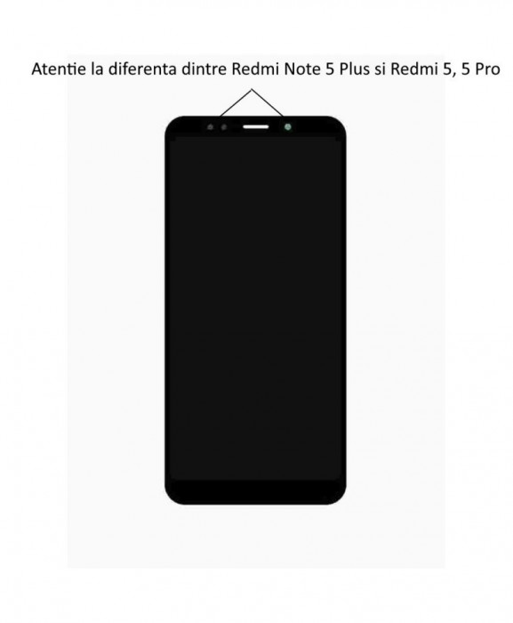 Ecran LCD Display Complet Xiaomi Redmi Note 5 Plus Negru