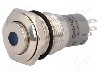 Intrerupator anti-vandalism, ON-(ON), ?16mm, ONPOW - LAS2GQH-11D/B/12V/S/FP foto