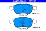 ATE 13.0460-7266.2 set placute frana,frana disc