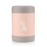 Cutie termica pentru mancare, otel inoxidabil vidat, 300 ml, roz, Reer ColourDesign 90424 Children SafetyCare