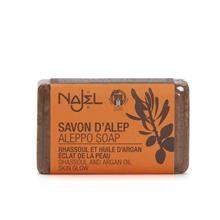 Sapun de Alep cu Ulei de Argan si Argila Rosie Rhassoul Najel 100gr Cod: 3760061223271 foto