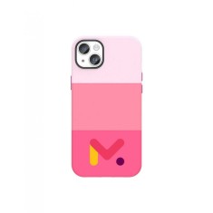 Husa de protectie roz din piele ecologica rezistenta la socuri pentru Iphone 14