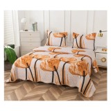 Cumpara ieftin Set Cuvertura de Pat din Bumbac, 3 Piese cu Model - PIT233