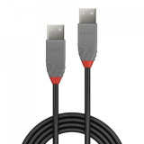 Cablu Lindy 3m USB 2.0 Type A to A, Anth