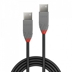 Cablu Lindy 3m USB 2.0 Type A to A, Anth foto