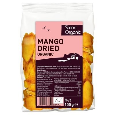 Mango uscat felii eco 100g Smart Organic foto