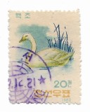 Coreea de Nord - Pasari, 1962 - 20 Ch, obliterat