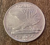 C50 - Moneda foarte veche - Italia - 50 centesimi - 1941
