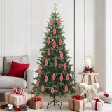 VidaXL Decorațiuni pentru Pomul de Crăciun 40 pcs Roșu 42018895