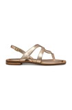 Geox sandale de piele D SOZY QC femei, culoarea auriu, D55YFC 000N6 C2012