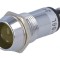 Lampă de control LED galbenă 24VDC IP40 alamă