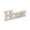 Decoratiune din lemn, mesaj Home, 28.5x12 cm, ATU-089026, Oem