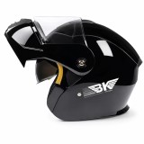 Casca Moto/Scuter Flip-Up FIXATO Nova, Viziera Dubla, Protectie UV, Negru, M 57-58cm