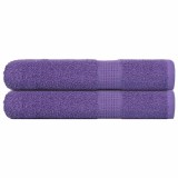 Prosoape pentru sauna 2 buc Violet 360 g/m&sup2; 100% bumbac