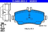 ATE 13.0460-2833.2 set placute frana,frana disc