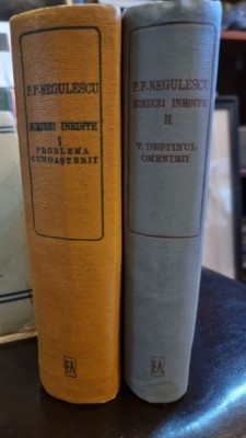 P. P. Negulescu - Scrieri Inedtie Vol I si II foto