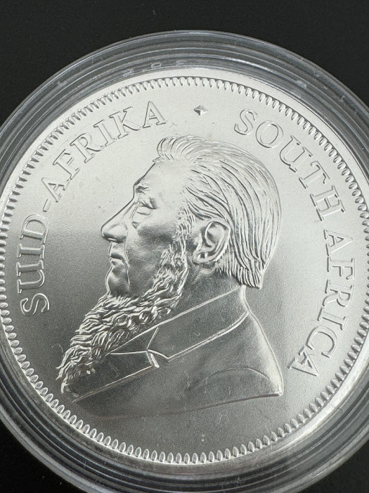 Monede argint Krugerrand 1oz argint pur, investiție protecție inflație