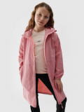 Geacă de tranziție pentru fete - roz somon, 4F Sportswear