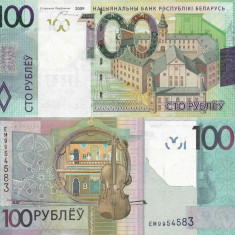 BELARUS █ bancnota █ 100 Rublei █ 2009 █ P-41 █ UNC █ necirculata