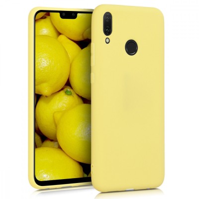 Husa pentru Huawei Y9 (2019), Silicon, Galben, 46533.49 foto