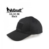 *Sapca Baseball Cap - Black [Wosport]