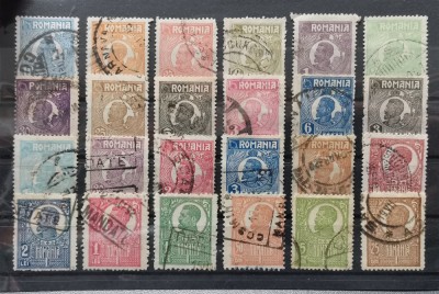 Rom&amp;acirc;nia Lot Carol I Lp 72 Uzuale stampilate foto