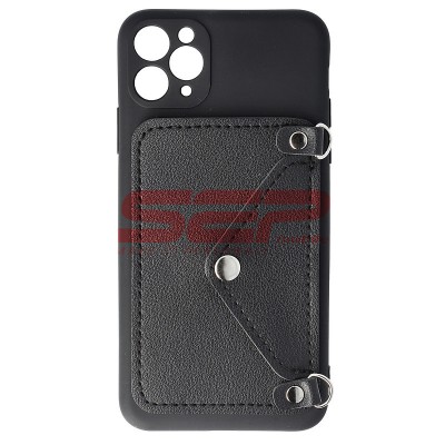 Toc TPU Crossbody Wallet Apple iPhone 11 Pro Max BLACK foto