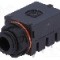 Conector jack, Jack 6,3mm, 3 contacte, mama, CLIFF - S1KA/BBB/WNW