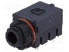 Conector jack, Jack 6,3mm, 3 contacte, mama, CLIFF - S1KA/BBB/WNW
