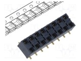 Conector şiruri pini mamă 16 pini 2,54mm aurit SMT SAMTEC