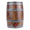 5L Partyfass mit Zapfhahn, Holzoptik